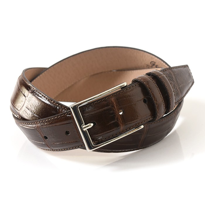 GENNY（ジェニー） イタリア製 レザー ベルト メンズ 本革