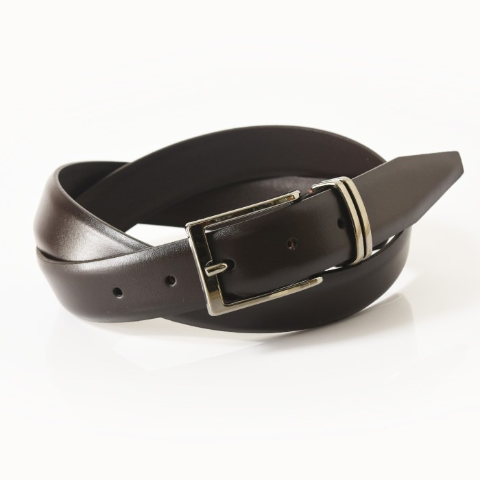 GENNY（ジェニー） イタリア製 レザー ベルト メンズ 本革 ブラック 黒