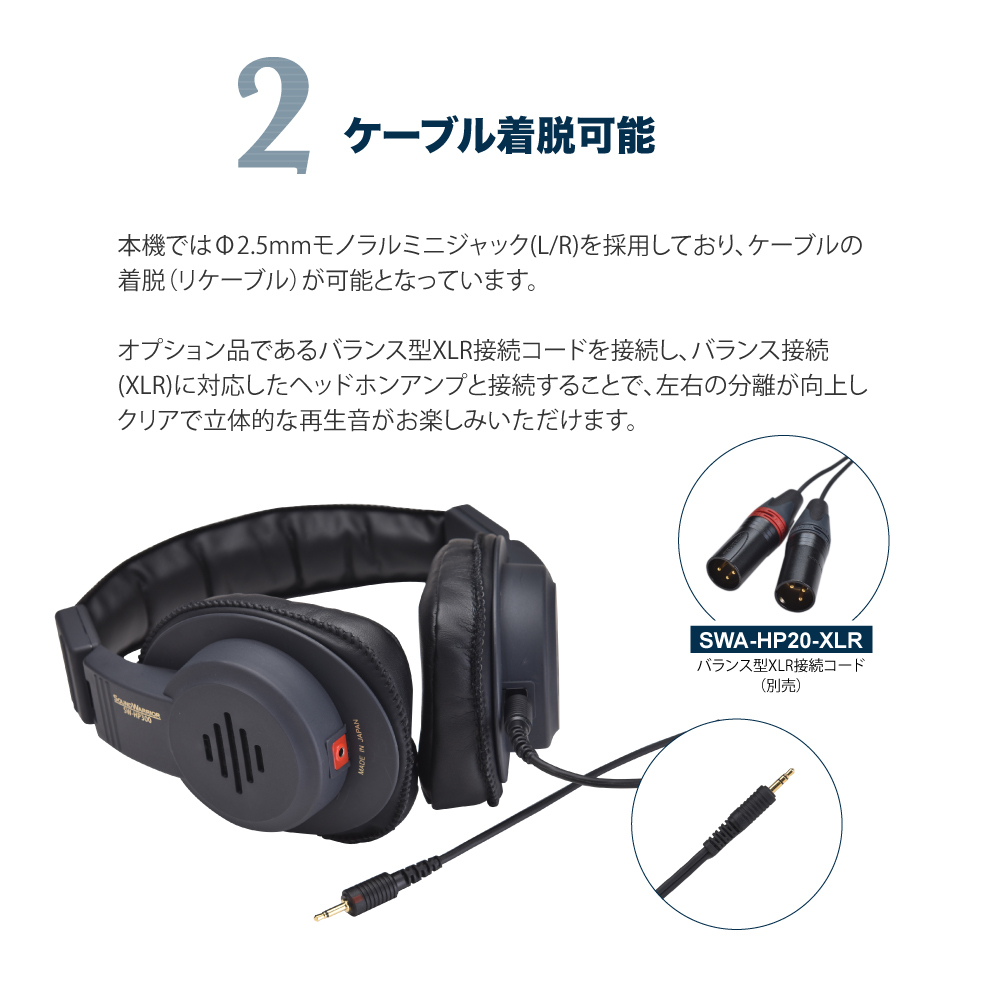 SOUNDWARRIOR SW-HP300 セミオープン型ヘッドホン / サウンド