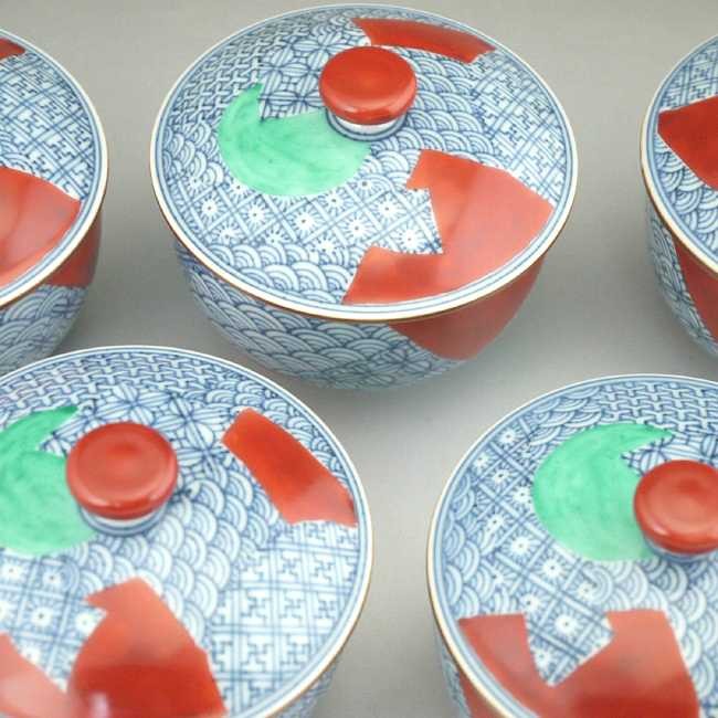 京焼 清水焼 色濃祥瑞蓋付汲出碗揃え 瑞古 : 松韻堂 Yahoo!店 - 通販