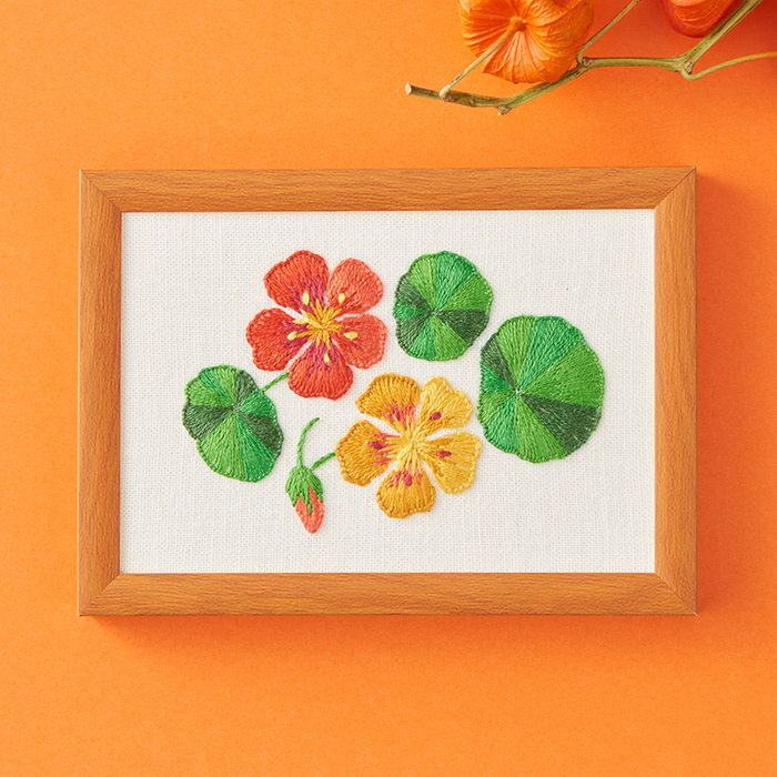 戸塚刺繍キット フレームキット ワイルドフラワー | ミモザ ローズ