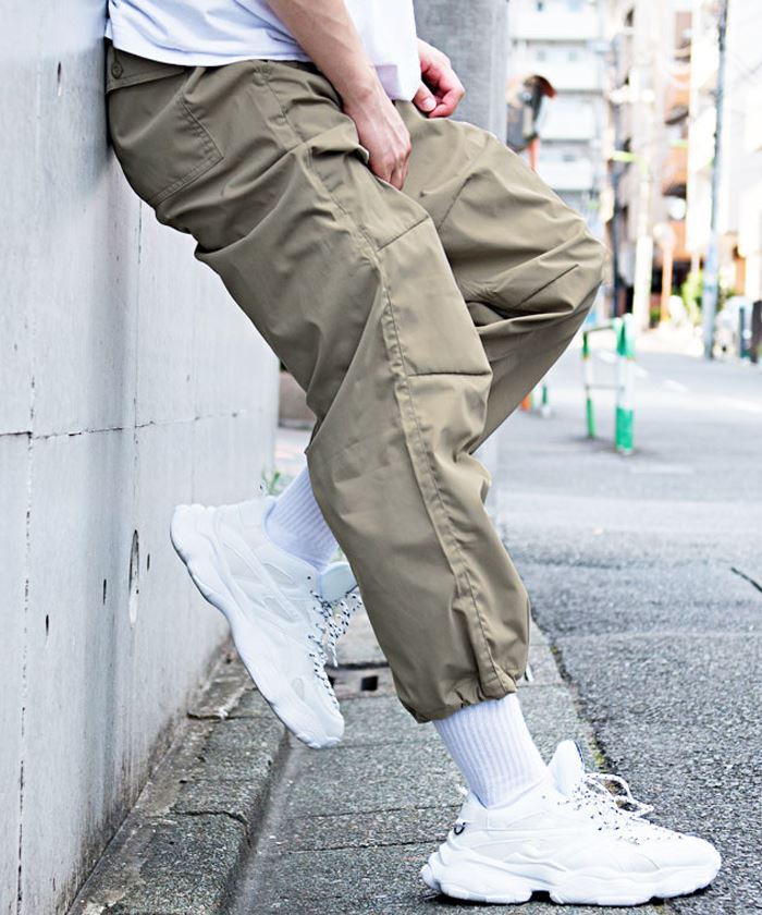 CavariA（キャバリア） カーゴパンツ メンズ 太め ワイド ミリタリー