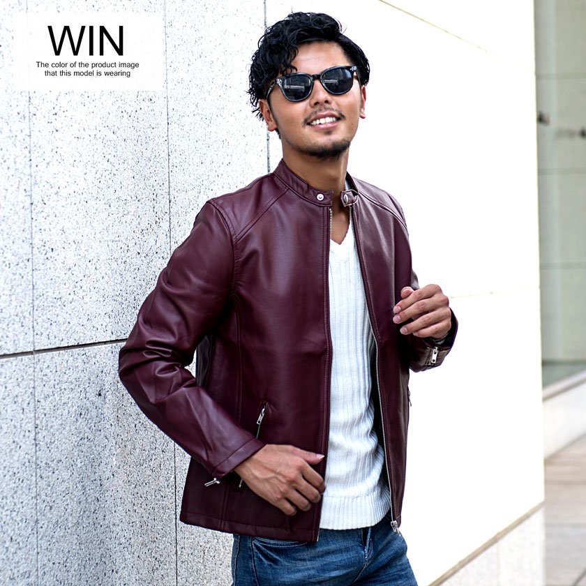 Vicci（ビッチ） ライダースジャケット メンズ 50代 革ジャン レザー