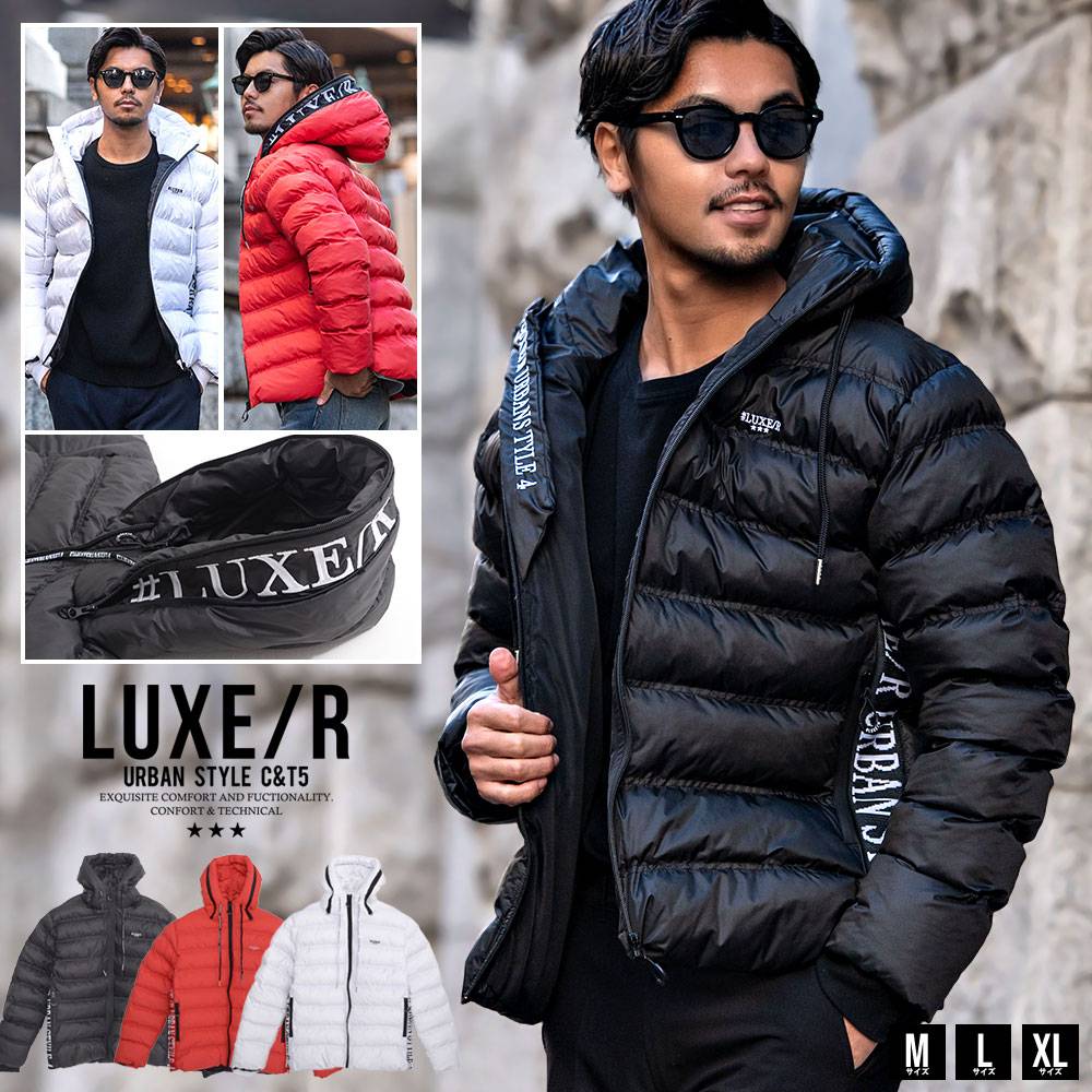 LUXE/R（ラグジュ） 中綿ジャケット メンズ アウター ブルゾン ロゴ
