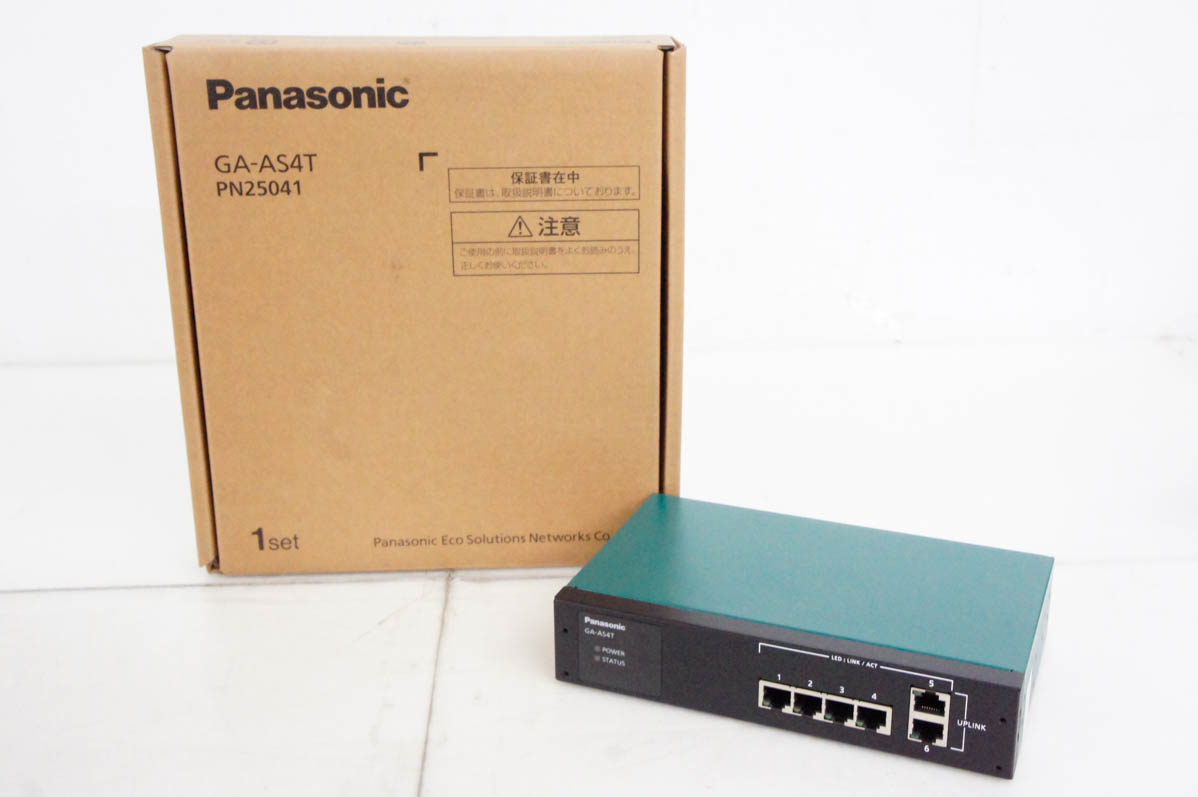 中古 Panasonic パナソニック レイヤ2スイッチングハブ GA-AS4T : エス