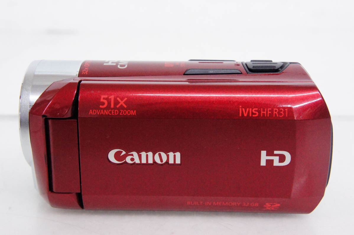 中古 Canonキャノン ハイビジョンデジタルビデオカメラ iVIS HF R31