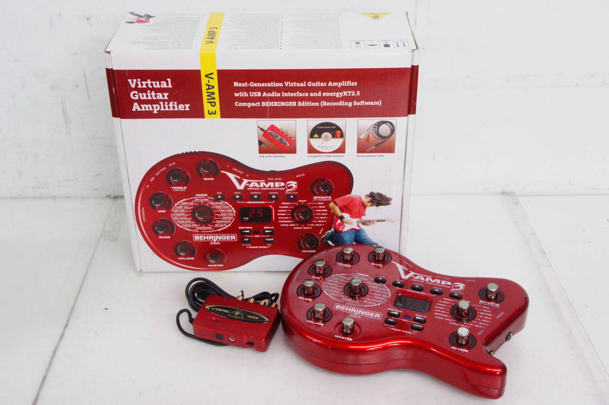 中古 BEHRINGERベリンガー ギターアンプシミュレーター V-AMP3 マルチ