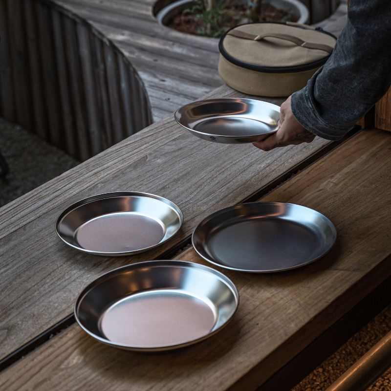 CAMPINGMOON キャンピングムーン ステンレス テーブルウェア プレート