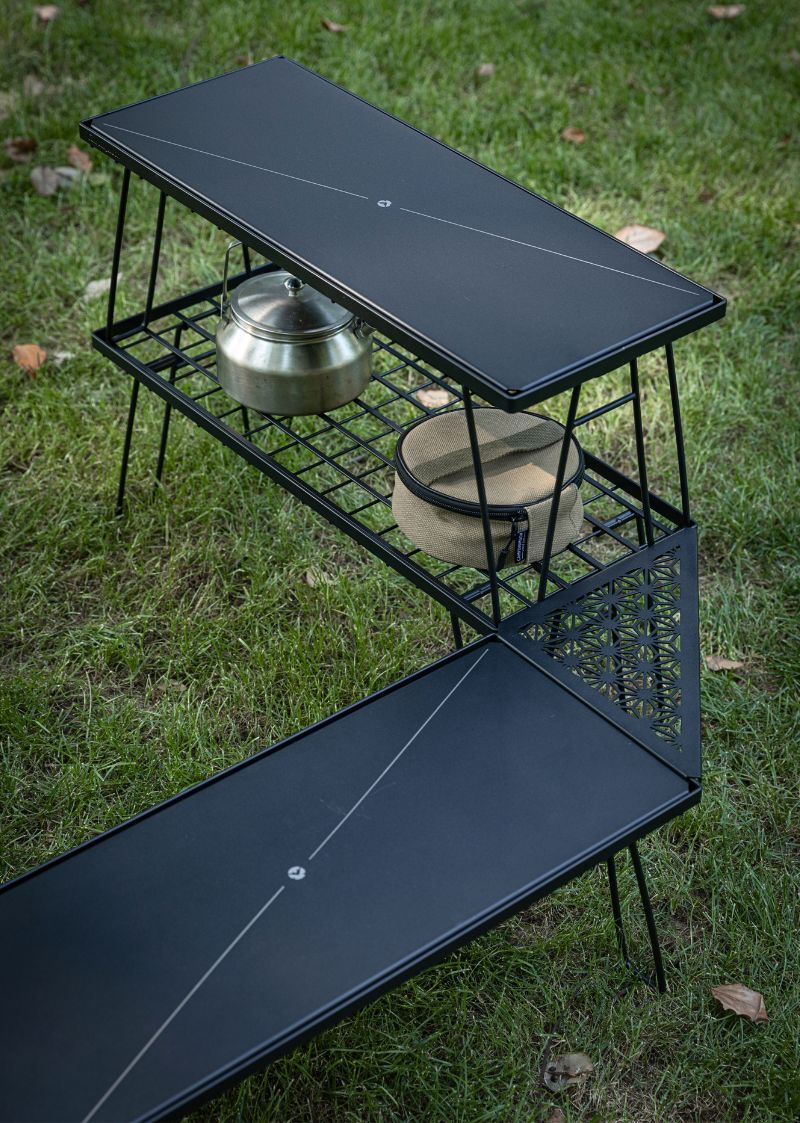 CAMPINGMOON フィールドラック 天板 2枚 セット 連結 拡張 ミニマル