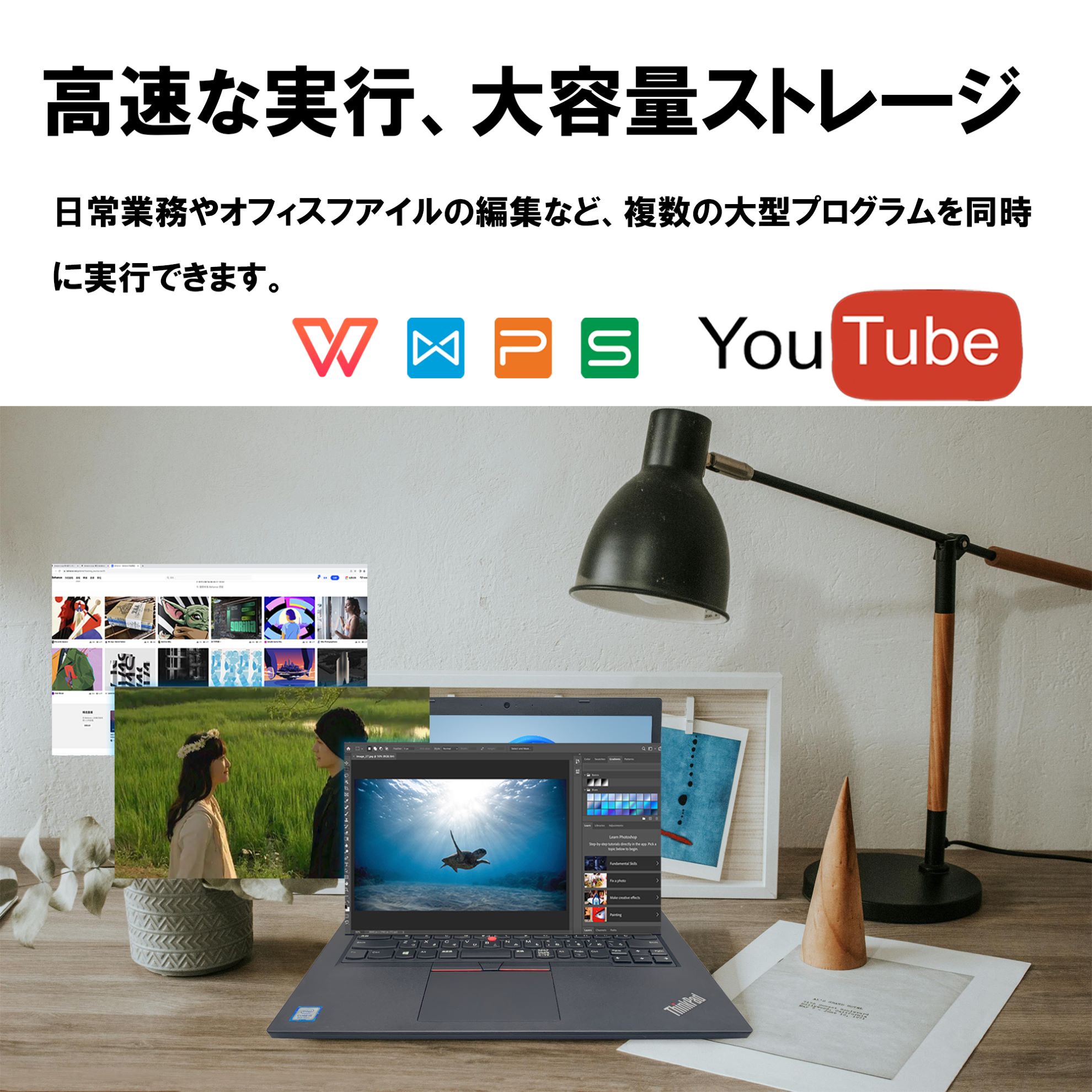 Lenovo（レノボ） 中古ノートパソコン14インチ WPS Office付 Windows11