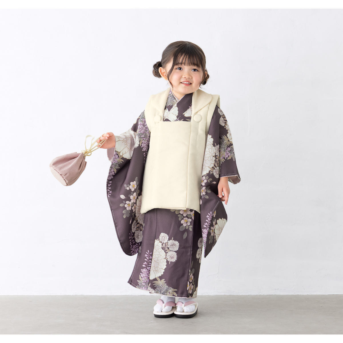 SOUBIEN（創美苑） 七五三 着物 3歳 レトロ 被布 販売 女の子 三歳