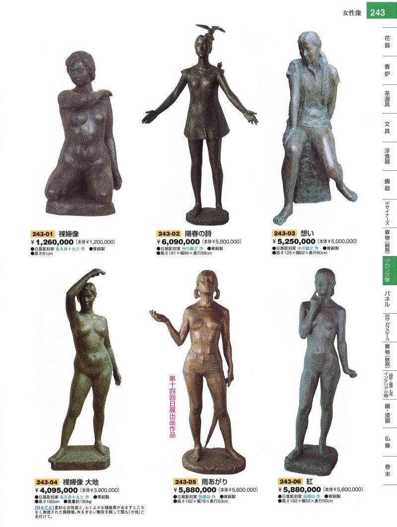 ブロンズ像 女性像 裸婦像 大地 : 創寿苑 ヤフー店 - 通販 - Yahoo