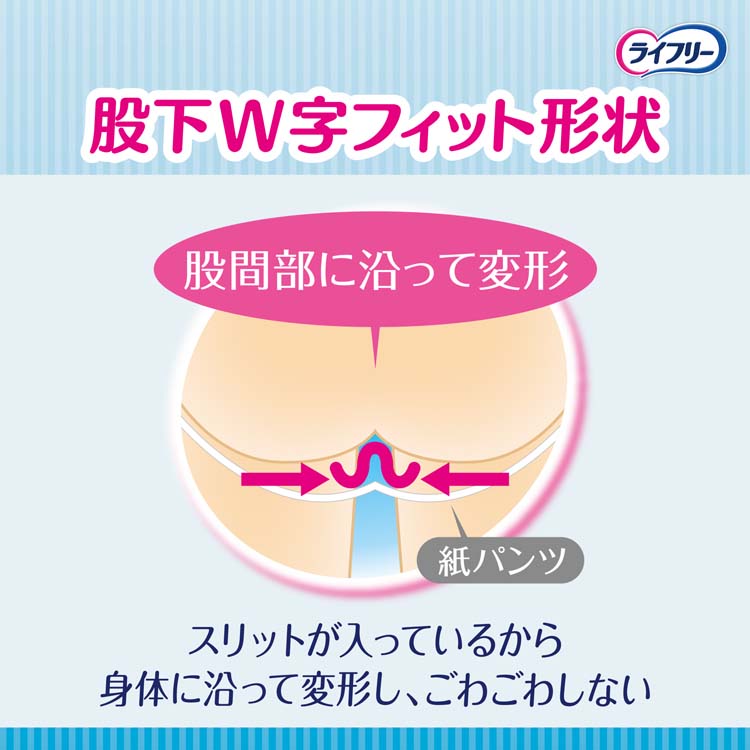 ライフリー ズレずに安心 紙パンツ用尿とりパッド コンパクト 2回吸収