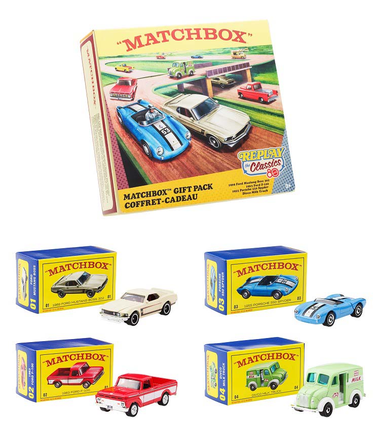 マッチボックス マテル80周年 ミニカー JHB37 ( 1セット(4台