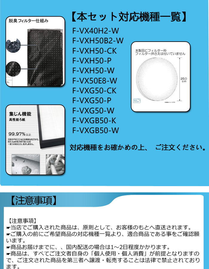 Panasonic（パナソニック） 空気清浄機 Panaconic 互換品 F-ZXGP50 集