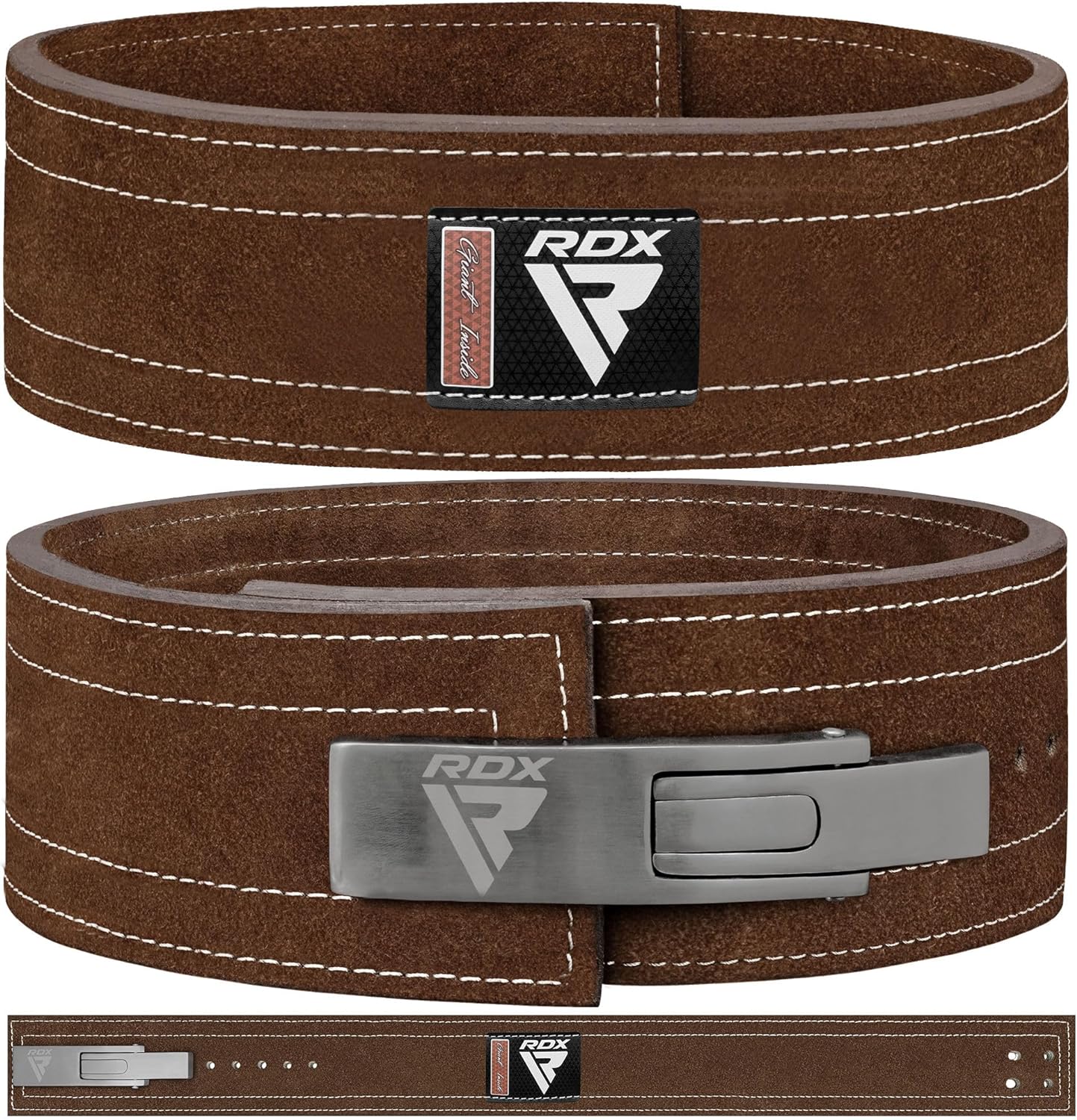 RDX パワーリフティング レザー ジム ベルト 牛革 高品質 高級感