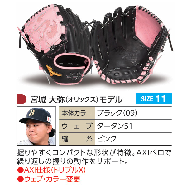 MIZUNO（ミズノ） ミズノプロ/オーダーグラブ/硬式グローブ/宮城大弥