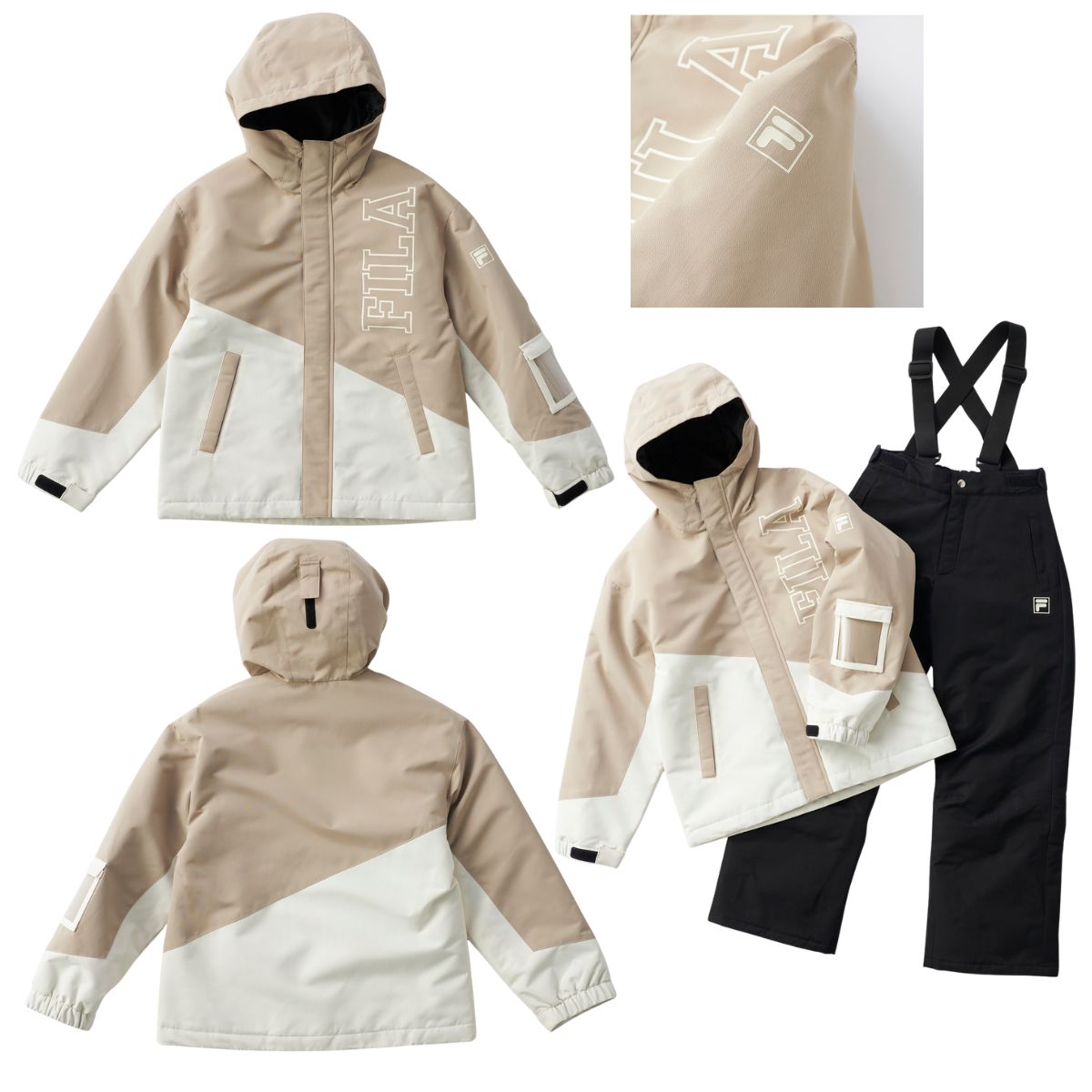 FILA（フィラ） ジュニア キッズ スキーウェア スノーウェア 上下