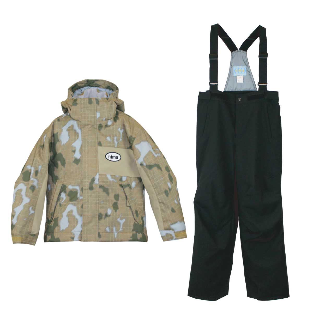 キッズ ジュニア スキーウェア上下セット スノーウェア スノーボード