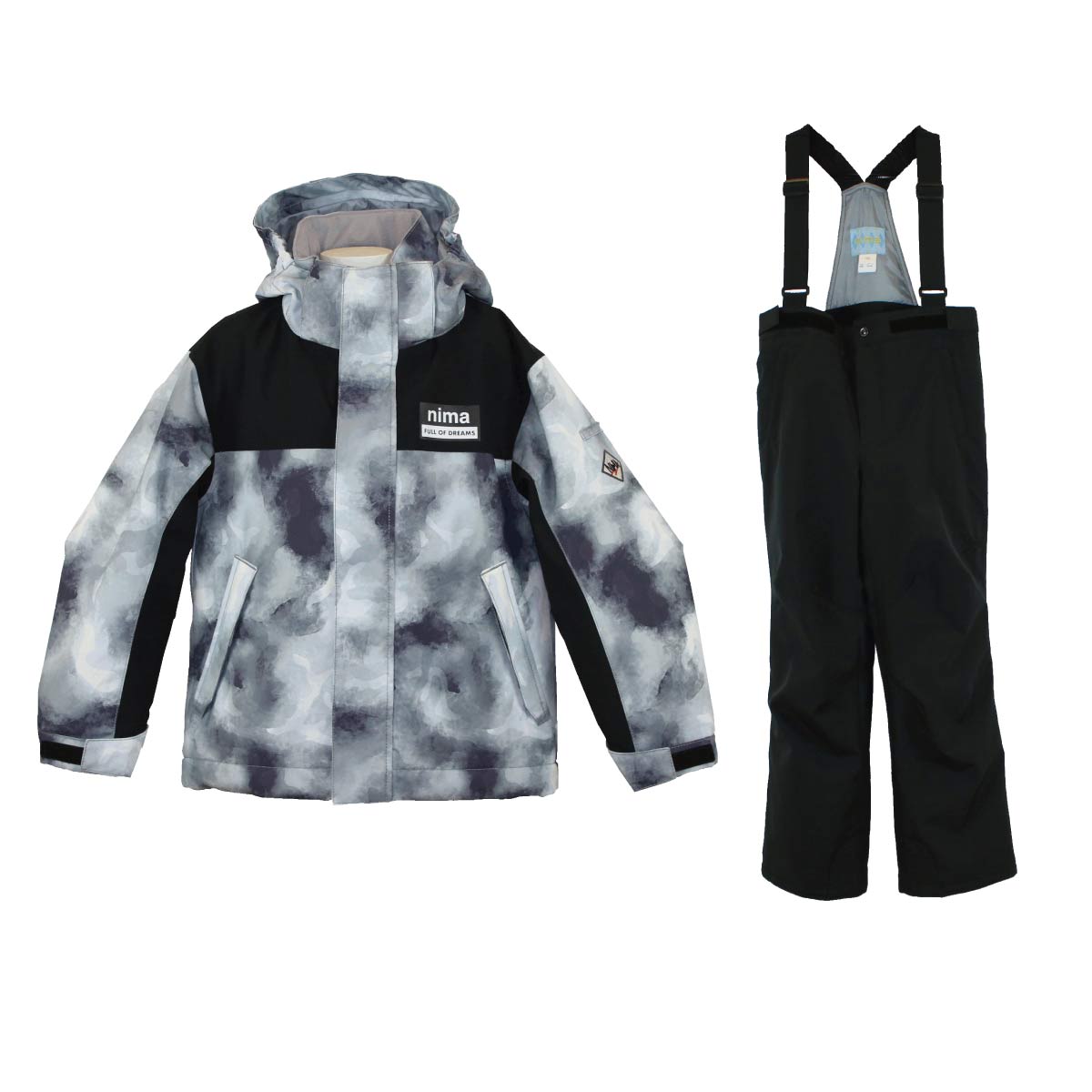 NIMA キッズ スノーウェア スキーウェア 上下セット ボーイズ 防水 は