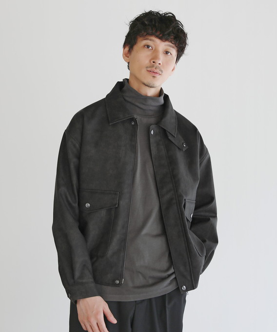 ASTRONOMY ブルゾン ジャケット メンズ 秋 秋服 長袖 フェイクレザー