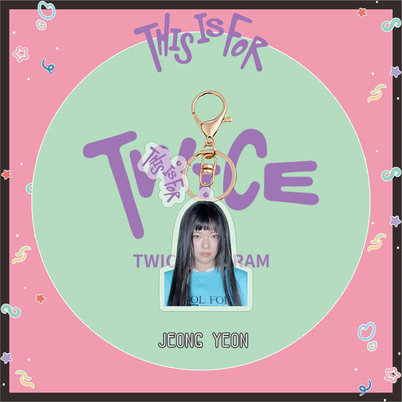 2番目半額 TWICEグッズ キーリング アクリル トゥワイス キーホルダー