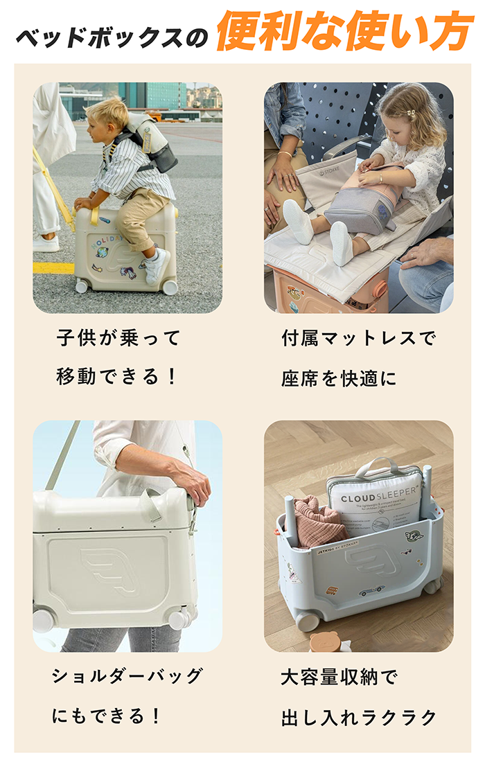 トリップトラップ ストッケ ジェットキッズ キャリーケース 子供用