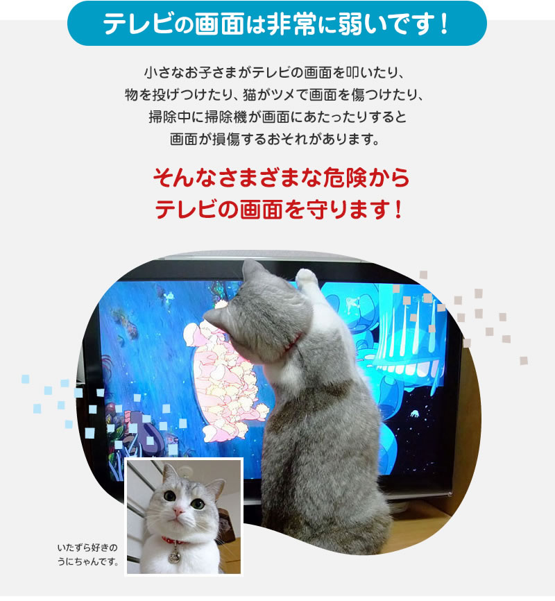 液晶テレビ保護パネル ブルーライトカット 60型 60インチ ベルト付