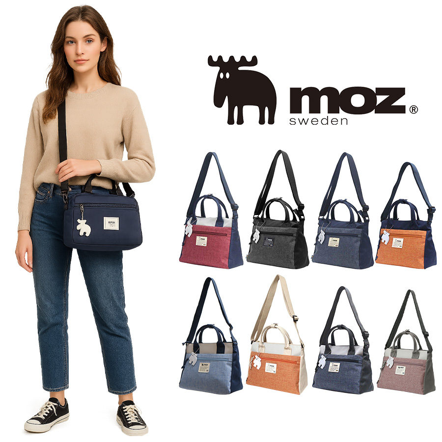 moz（モズ） 2way ショルダー ZZEI-03 北欧 斜め掛け 手提げ トート 撥