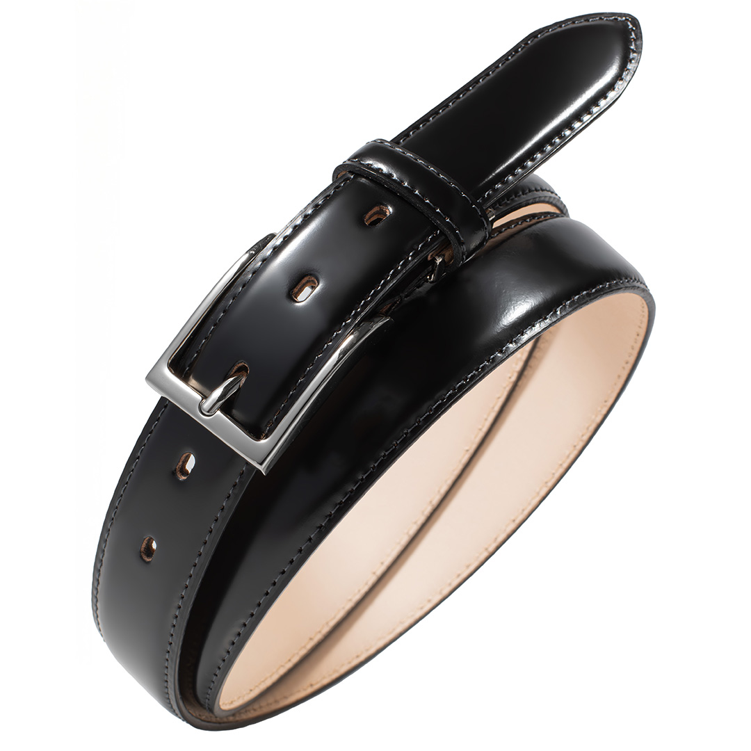 ベルト コードバン メンズ ビジネス 本革 国産 長さ調節可能 紳士