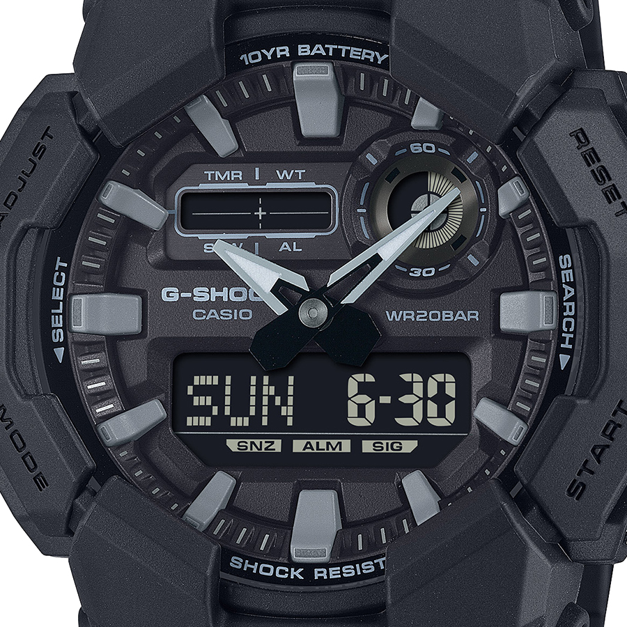 G-SHOCK 10年バッテリー ビッグケース オールブラック GA-010-1A1JF