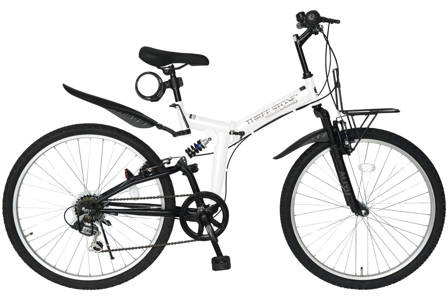 アイジュサイクル 折りたたみ自転車 MTB 26インチ シマノ 6段ギア