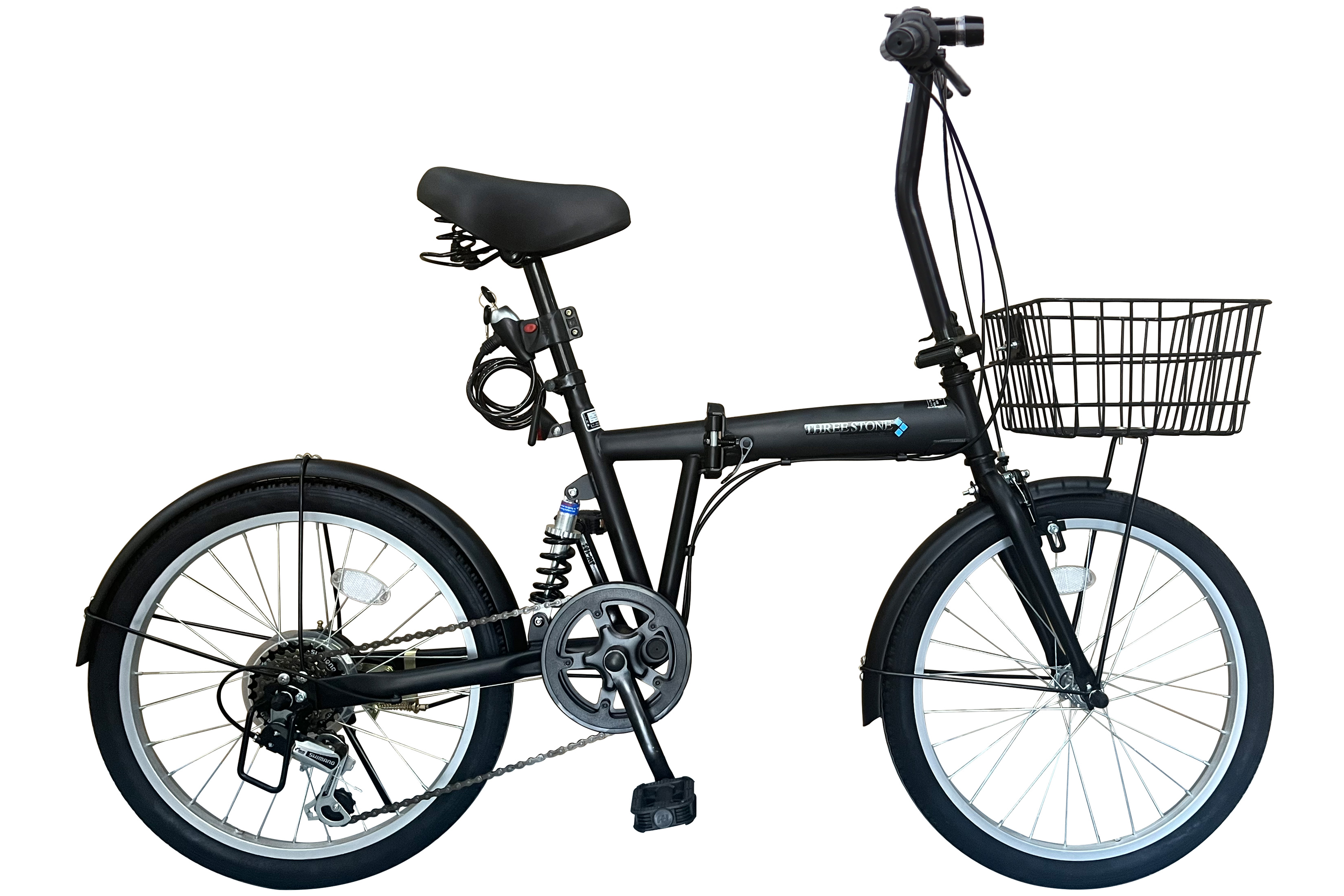 アイジュサイクル ノーパンク 折りたたみ自転車 20インチ シマノ 6段