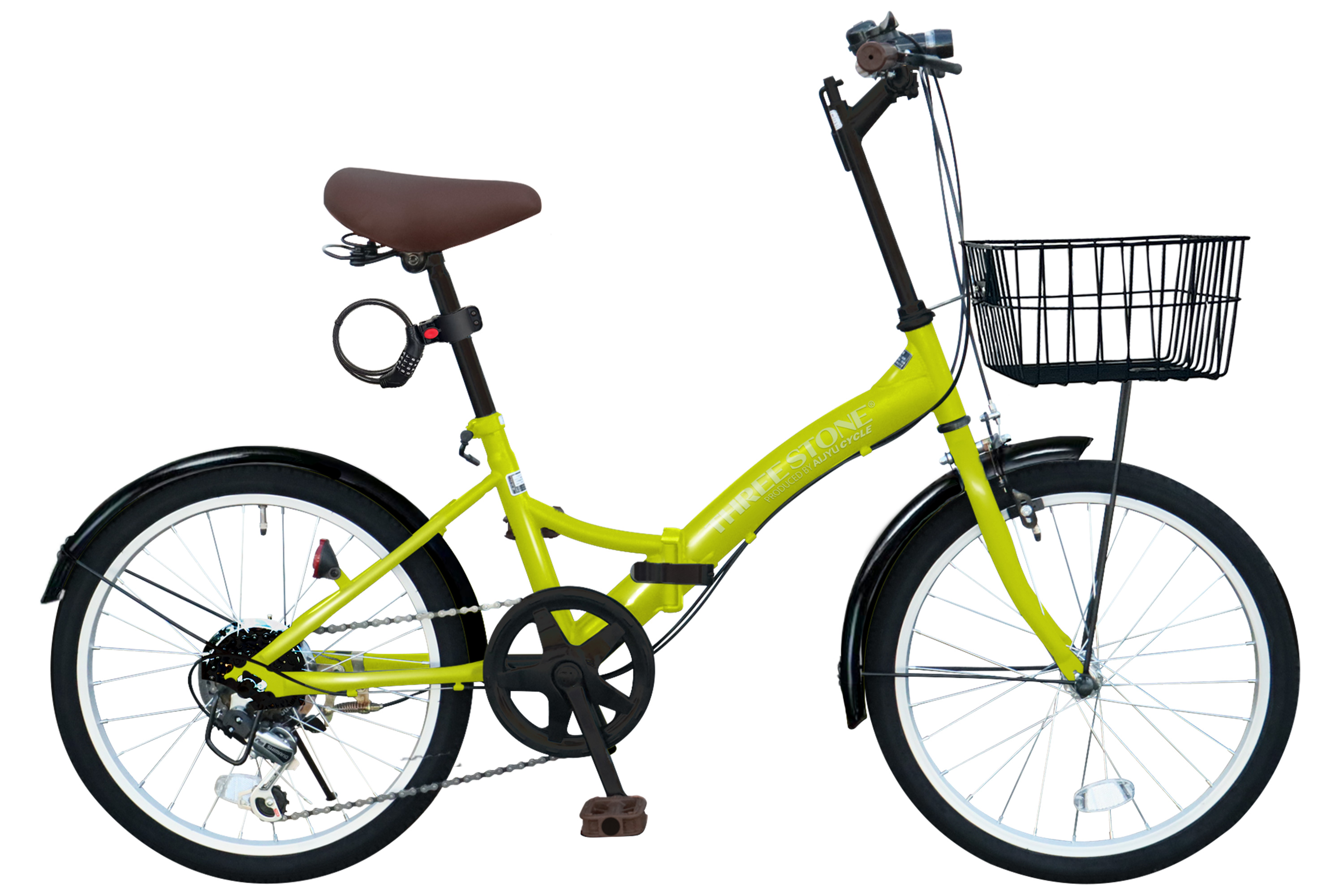 アイジュサイクル 折りたたみ自転車 20インチ シマノ製 6段ギア