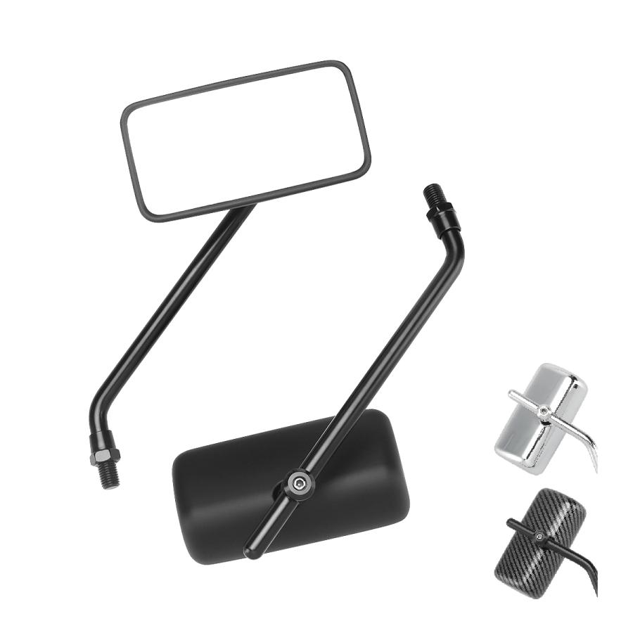 バイク ミラー スクエアミラー 角型ミラー AZタイプ 左右セット