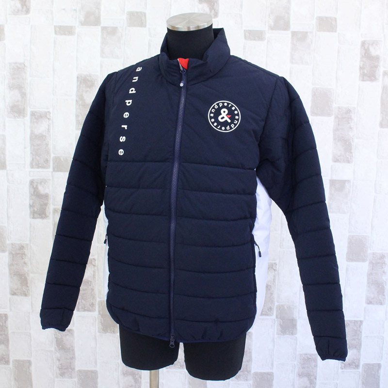 and per se（アンパスィ） ゴルフウェア メンズ 中綿ジャケット