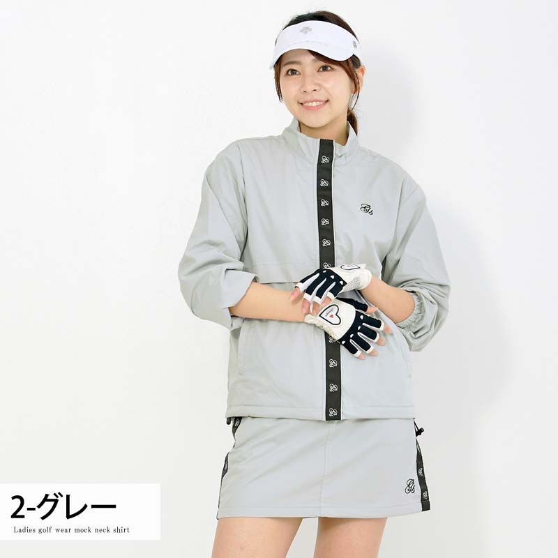 ゴルフウェア レディース 上下セットアップ gs GOLF ジップアップ