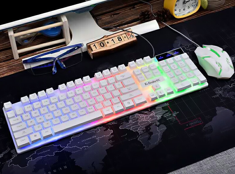 ゲーミングキーボード マウス セット KM320 USB有線ゲーミング