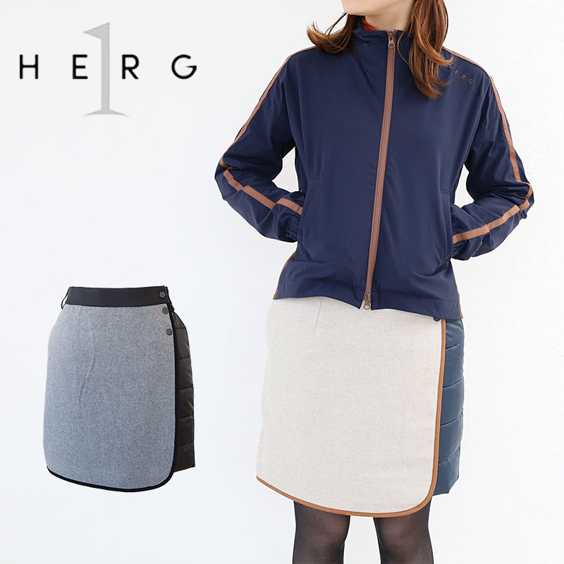 HERG1（エルグワン） ゴルフ PADDED TWEED SKIRT スカート ラップ