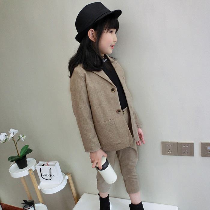 キッズダンス衣装 女の子 スーツ 2点セット ジャケット/パンツ 2ピース