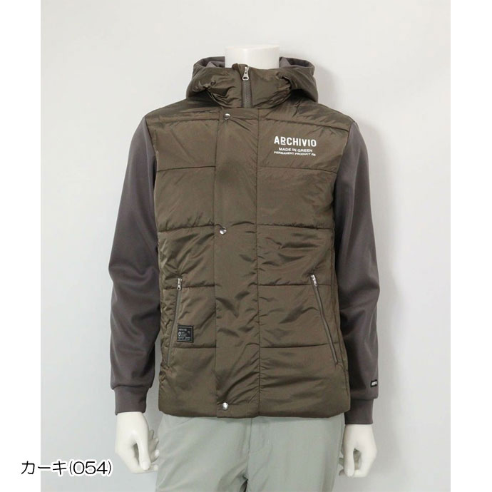 archivio（アルチビオ） ゴルフ メンズ 異素材切替中綿撥水ブルゾン