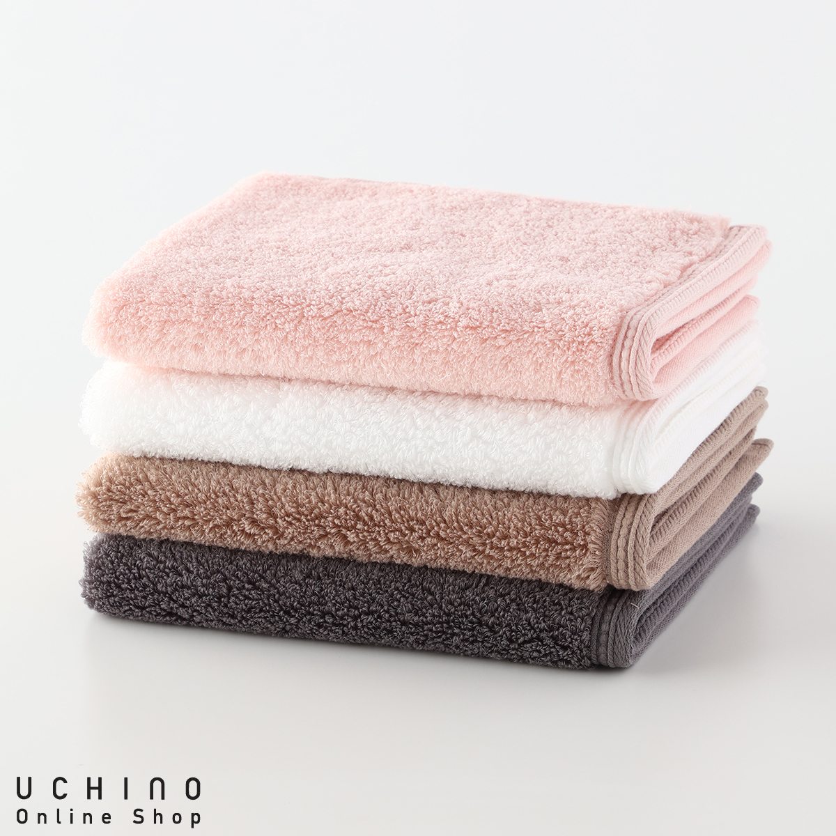 UCHINO | しあわせタオル ゲストタオル（単品）｜約34×40cm 極細糸