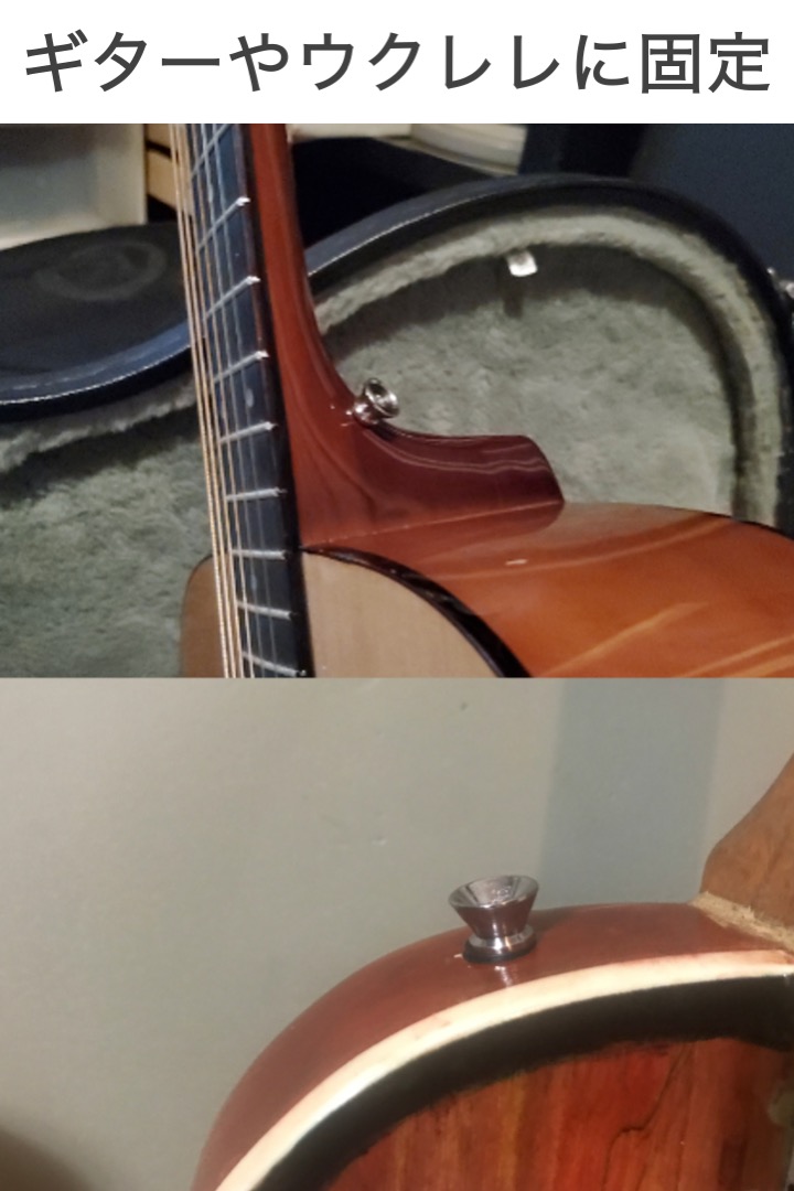 ストラップピン 2個セット シルバー エンドピン ギター フォークギター