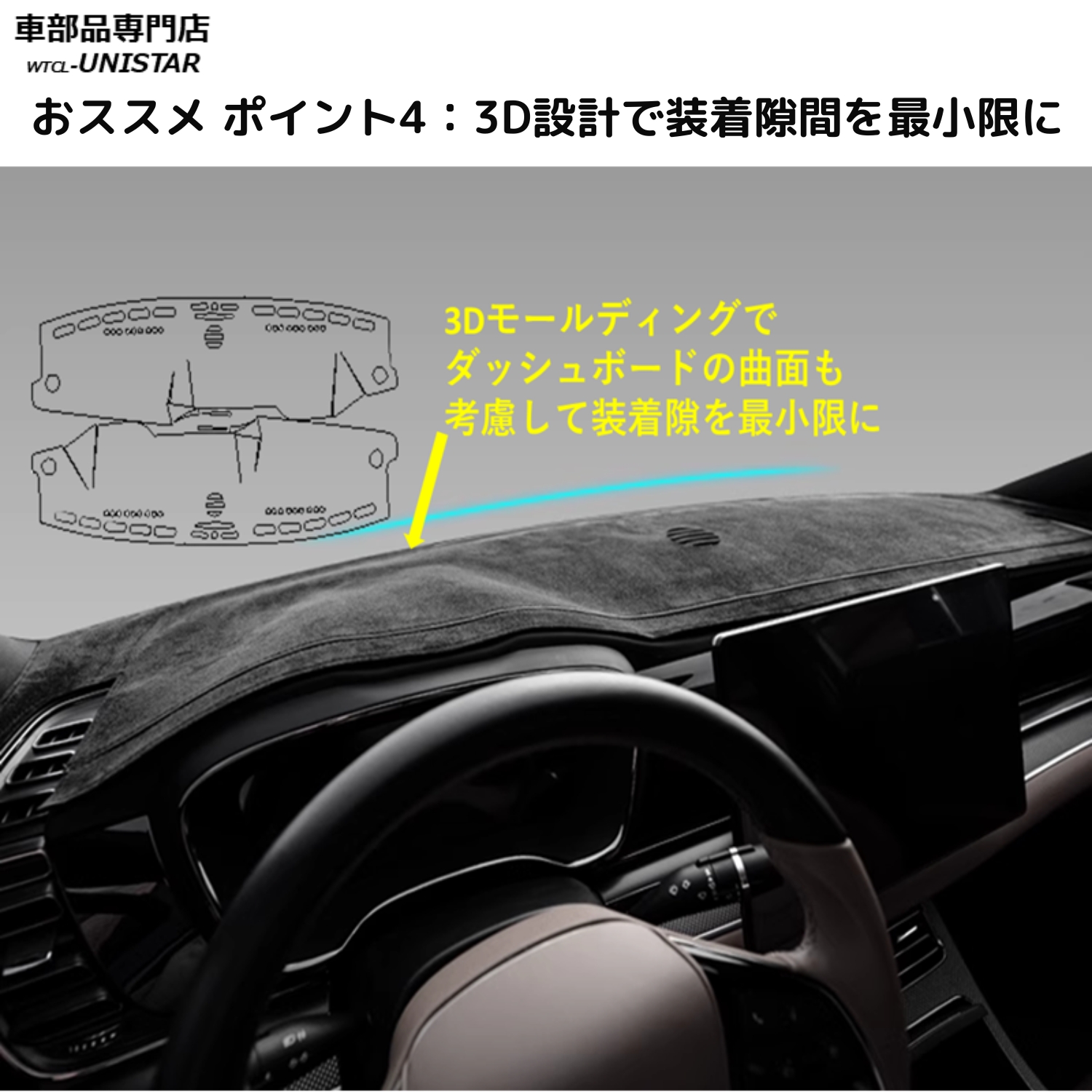 アルファロメオ（ALFA ROMEO） ダッシュボード マット 汎用 ALFA ROMEO