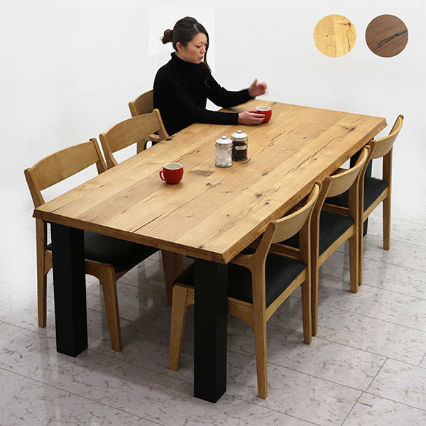 爆買 ダイニングテーブルセット 6人用 7点セット 6人掛け 食卓テーブル