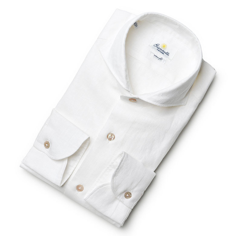 GIANNETTO（ジャンネット） シャツ リネン ヴィンチフィット 長袖