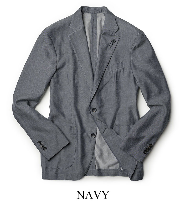 LARDINI（ラルディーニ） ジャケット テンセル ウール ダイアゴナル