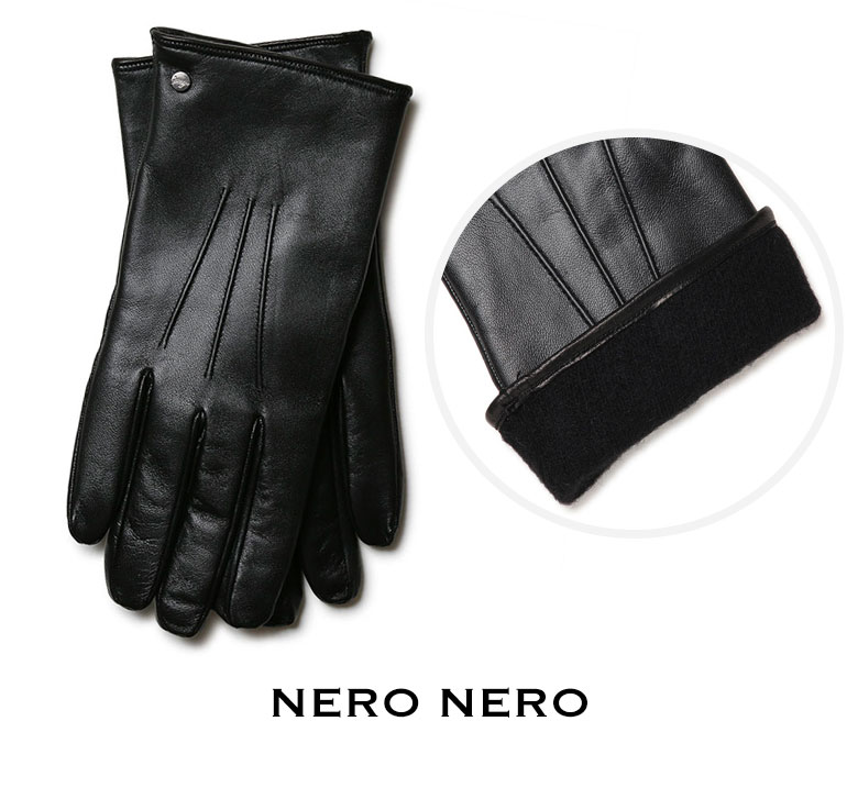 メローラ 手袋 スマホタッチ メンズ ナッパxカシミア グローブ MEROLA