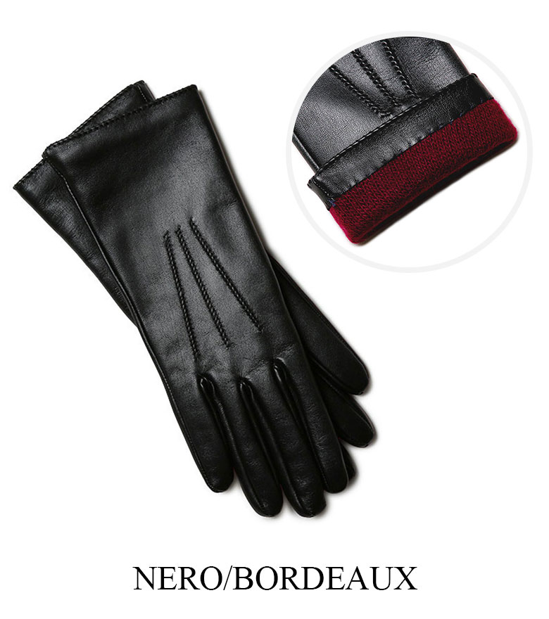 メローラ 手袋 レディース スマホ対応 グローブ ナッパレザー 本革
