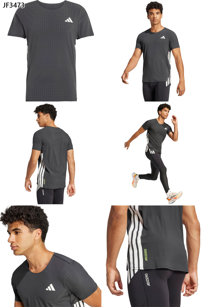 adidas（アディダス） メンズ アディゼロ ランニング半袖Tシャツ